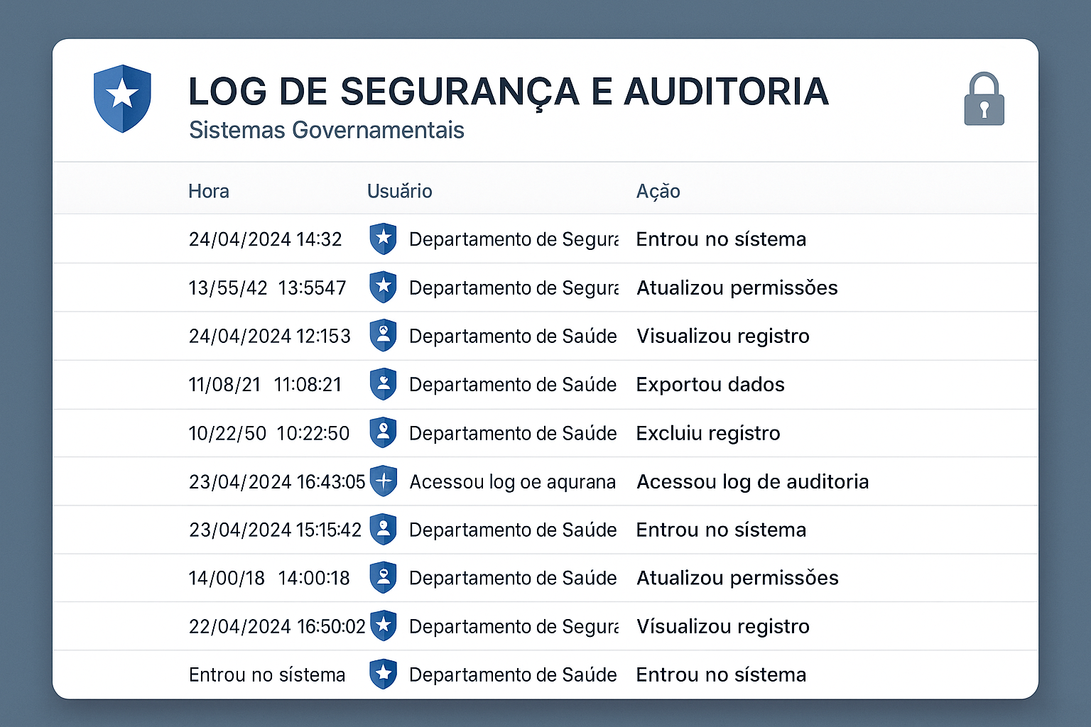 Segurança e Auditoria